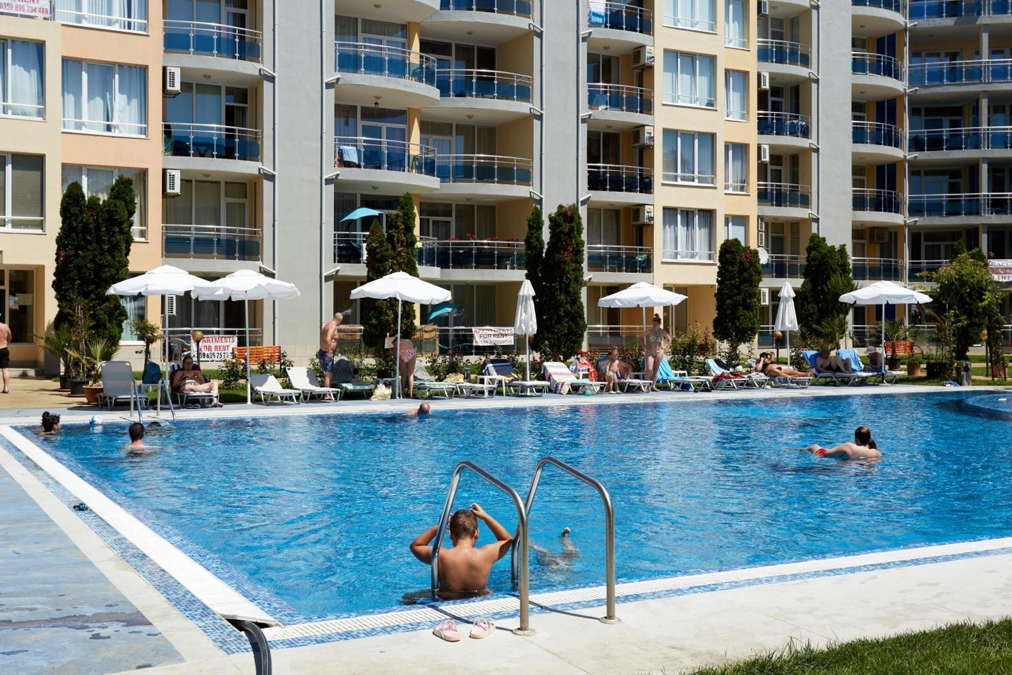 Luxury First Line Apartment With Pool By The Sea Nesebar Exteriör bild